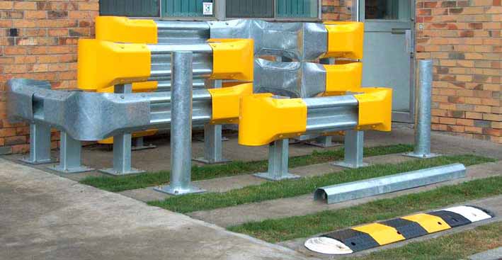 Galvanized guard rails
