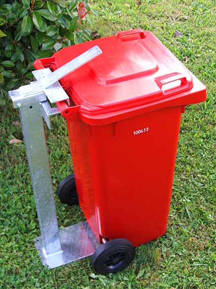 Galvanized single bin clamp